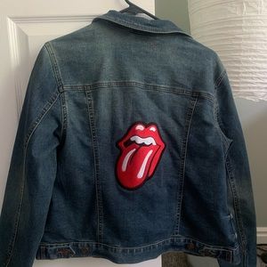 Rolling Stones embroidered jean jacket